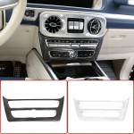 Carbon Fiber Style ABS Car Styling Center Control Mode Rėmo apdailos lipdukas skirtas Mercedes Benz G Wagon G Class W463 Car A