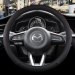 for Mazda CX-3 CX3 2014~2023 Car Steering Wheel Cover 9 Colors PU Leather Non-slip Lattice Design Auto Accessories juoda