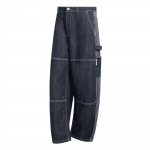 Adidas Originals laisvo kirpimo dryžuotos džinsinės kelnės vyrams apačia KG6450 28