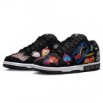 Nike SB Dunk Low Pro QS Juodi/Daugiaspalviai/Balti 2022 Vyri&scaron;ki DQ4488-001 EU 36 juoda