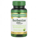 Nature's Bounty, berberinas, 1000 mg, 60 kapsulių (500 mg vienoje kapsulėje)
