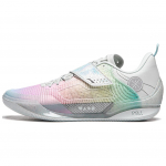 Li Ning Wade 808 4 Ultra Krep&scaron;inio Batai Vyri&scaron;ki Žemi &Scaron;alčio Baltumo/&Scaron;velnios Vy&scaron;nių Žiedų Rožinės/Dangaus Mėlynos ABAU031-8 47.5