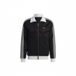 Adidas Originals Beckenbauer pilnas užtrauktukas, stovimas apykaklės sportinis &scaron;varkas vyrams, juodas, baltas, raudonas, auksinis HK7408 M