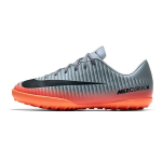 Nike Jr MercurialX 6 CR7 TF Neslystantys Atsparūs dilimui Žemi Vaikų futbolo bateliai Pilki Juodi Oranžiniai Paaugliams 852487-001 28