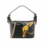 Versace Jeans Couture Spausdinta grandinėlė Poliesterio rago rankinė Moteri&scaron;kos rankinės Juoda 75VA4BP4-ZS820-G89 Basic Set (Bag+Dust Bag)