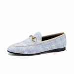 Gucci Jordaan Laisvalaikio Mokasinai Moteri&scaron;ki Mėlyni 431467 GYV10 4590 EU 35 mėlyna
