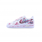 Nike Air Force 1 Neslystantys Atsparūs dilimui Žemi Teniso Batai Unisex Rožiniai Balti CW2288-111(Team779-) 36