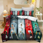 3D Spausdintas Futbolo Žvaigždės Patalynės Komplektas Futbolo Žvaigždės Antklodės Užvalkalas Dvigulis Twin Pilnas Queen King Suaugusiems Vaikams Lovos Patalynė Antklodės Užvalkalas 135x200cm