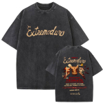 Rock Band EXTREMODURO Turo Vintage I&scaron;plėtas Mar&scaron;kinėliai Vyrams Moterims Mados Hip Hop Gatvės Mar&scaron;kinėliai Vasaros Laisvi Oversized Mar&scaron;kinėliai S black