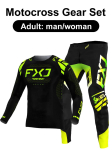 motokroso įrangos komplektas Enduro cross Džersis Kelnės Rinkiniai Lenktynininko įrangos komplektas Visureigių Vyri&scaron;ki Rinkiniai Moteri&scaron;ki kalnų Downhill Motociklo MX M-32 black