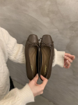 2025 Nauji žemakulniai batai Prancūzi&scaron;kas kaspinas moteri&scaron;ki batai eleganti&scaron;ki Plok&scaron;čiapadžiai Moteri&scaron;ki kvadratiniu priekiu patogūs batai Zapatos Mujer 35