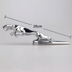 Sidabrinis emblemos lipdukas ant variklio dangčio Jaguar F-TYPE F-PACE E-PACE XE XF XJL Jaguar Leopardo emblemos lipdukas Jaguar priedai ant variklio dangčio 16cm