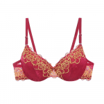 Artdewred Sexy Brassiere siuvinėtas apatinis trikotažas ABC taurė Naujos geros kokybės moteri&scaron;kos liemenėlės Push Up nėriniuotos liemenėlės 38B vyno raudonos spalvos