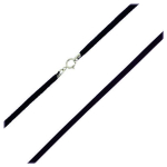 Les Tr&eacute;sors De Lily [B7617] - Cordon 'Daim' Noir - 48 cm 3 mm juoda