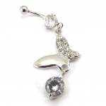 Les Tr&eacute;sors De Lily [E6406] - Body Piercing 'Papillons du Bonheur' Blanc balta