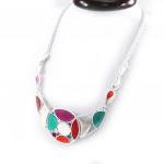 NOA [G5877] - Collier Cr&eacute;ateur 'Arlequin' tutti frutti įvairiaspalvis