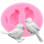 3D Birds Silikoninė Forma &bdquo;Pasidaryk pats&ldquo; Cupcake Topper Fondant Tortų dekoravimo Įrankiai Muilo derva Saldainiai Polimerinis Molis &Scaron;okoladas Gumpaste Formos
