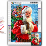 Deimantinė tapyba Kalėdų eglutė Santa Sniego senis Siuvinėjimas Kryželiu Kalnų kri&scaron;tolas Namų dekoras Full Round 20X30CM