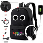 Originali Rainbow Friends kuprinė Spalvinga berniukų mergaičių mokyklinė krep&scaron;iai Talpa Kelionės Moterys Vyrai Ne&scaron;iojamas kompiuteris Mochilas Para Nias