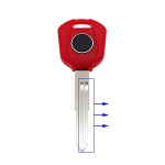 1 vnt. Naujas Pakeiskite Tranponder Raktų Dėklas Motociklo Raktų Blankai, Tinka Honda Motociklui Universalus Rakto Embrionas Naujas Atnaujinimas