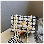 LC Elegant Fashion Ladies Rankinės Moterų Pečių Krep&scaron;ys Ne&scaron;iojamasis Krep&scaron;ys Maži Crossbody Krep&scaron;iai Moteri&scaron;ki balta