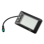 36 V 48 V LCD GD01 ekranas, elektrinis ekrano matuoklis 5 kontaktų su vandeniui atspariu ki&scaron;tuku, tinka 0,9 colio / 22,2 mm elektroninio dviračio vairui