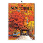 Balerinos biblioteka Liūtas New Yorker žurnalas Sienų meno drobės Tapyba Plakatai ir spaudiniai Sienų nuotraukos, skirtos svetainės dekoravimui be rėmelio 30*40cm
