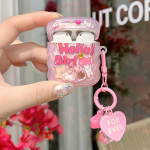 INS Heart Windmil ausinių dėklas, skirtas AirPods AirPod 2 3 dėklas Cute Bear Spalvingi karoliukai pakabukas Mink&scaron;tas silikoninis dėklas, skirtas AirPods Pro For AirPods 3 new