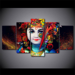 HD spausdintas 5 dalių drobės menas Indijos Dievas Radha Kri&scaron;na Tapyba Plakatas Sieniniai Nuotraukos Namų dekoras 20x35cm*2 20x45cm*2 20x55cm*1