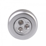 3LED jutiklinio valdymo naktinės &scaron;viesos sieninis ap&scaron;vietimas apvali lempa po spintele, stumdoma ma&scaron;ina