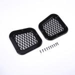 Car styling ABS Black for Land Rover Defender 2004- Car side trim cover air side vents Grille cover car juoda