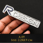 Automobilis 3D metalinis RDESIGN T5 T6 Emblemos Ženklelio grotelės AWD lipdukai automobilio stilius, skirtas Vo+lvo S60 CX60 V40 S40 XC70 V60 XC40 V90