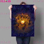 Raganų &scaron;abas ir vaiduokliai veidrodyje &bdquo;Witnage Wall Art Print Witch Scarecrow Retro Plakatas ir spaudinys&ldquo; Pradžia 21cm&times;30cm NoFrame