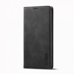 Klasikinis matinės mink&scaron;tos odos atverčiamas stovas piniginės telefono dėklas, skirtas Samsung S Series A Series S9 S10 S20 S21 S22 S23 S24 A51 A52 A53 A54 A14 A34 A35 A55 Samsung Galaxy A35 juoda