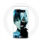 Coque pour Samsung Galaxy s10 edge Tokyo Ghoul Visage Moiti&eacute;