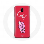 Coque pour Samsung Galaxy S5 BTS Bangtan Gar&ccedil;ons BT21 Cooky Fond Rouge