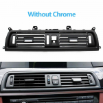 Centrinio prietaisų skydelio oro kondicionieriaus AC oro pūtimo grotelių panelis BMW 5 serijos F10 F11 F18 520i 523i 525i 528i 535i Without Chrome