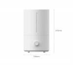 Xiaomi Mijia Humidifier 2 300mL/h Drėkinimas 4L Didelės talpos rūko gamintuvas Pridėkite vandens Namų drėgmės valdymas Žemas garsas balta