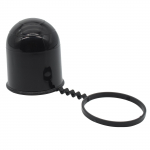 Patvarus 50 mm juodas universalus vilkimo kablio dangtelis, apsaugantis nuo kritimo vilkimo kablys, priekabos dangtis, priekabos apsauga, automobilio priedai juoda