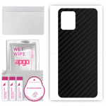 apgo Protective Skin Sticker for the back compatible with Vivo Y15s, Wrap Film, Foil, Vinyl - Pattern Carbon Black