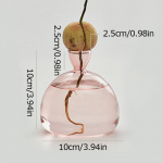 1 vnt sėklų auginimo rinkinio dovana sodininkystės mėgėjams Namų dekoro permatoma stiklinė vaza S geltona
