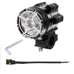 12V LED Motociklo Priekinis Žibintas 9 Lempos Priekinis Patentuotas Motociklas 8.4*6.1*10.2cm juoda