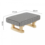 Ličė Life Buitinė sulankstoma masyvo masyvo žema kėdė Svetainė sofa kėdė Suoliukas pėdų kėdutė Balkonas Tatami taburetė durų batų kėdutė