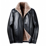 Vidutinio amžiaus ir pagyvenusių žmonių sustorėjusios aksominės odinės striukės storiems vyrams Žieminės striukės vyrams Plus Fat Plus Size Laisvos &scaron;iltos odinės striukės XXL