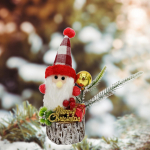 25 cm Mini Christmas Tree Decorations Doll Statue Collectible Tabletop Xmas for Style A