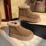 Lygūs Suede Ankle Boots Moteri&scaron;ki Platforminiai &Scaron;ilti Medvilniniai Batai 2024 Tendencija Laisvalaikio Dizainerio Neslystantys Chelsea Mados Botas Mujer 40