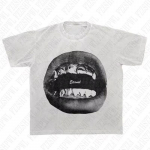 Vasaros Grunge Goth Y2K Medvilniniai Unisex Mar&scaron;kinėliai Harajuku Grafinis Spaudas Retro Mar&scaron;kinėliai Gatvės Drabužiai Hip Hop Trumpomis Rankovėmis Mar&scaron;kinėliai Punk Didelio Dydžio Vir&scaron;us M