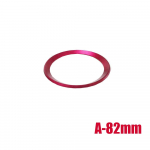 1vnt automobilio priekinio galinio logotipo aplinkinis žiedas 82 mm ir 74 mm raudonas/mėlynas matinis chromo emblemos gaubtas, skirtas BMW montavimo dekorui