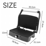 Kepsninė 1 vnt. pusryčių aparatas nerūdijančio plieno kepsnys, kepsnys namuose 1500 W vaflinė mėsainio duona, visi&scaron;kai ne&scaron;iojama balta