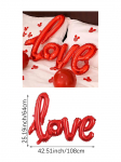 1set golden happy anniversary heart-shaped balloons, for Valentine's Day party decoration, anniversary, wedding, love theme part Other